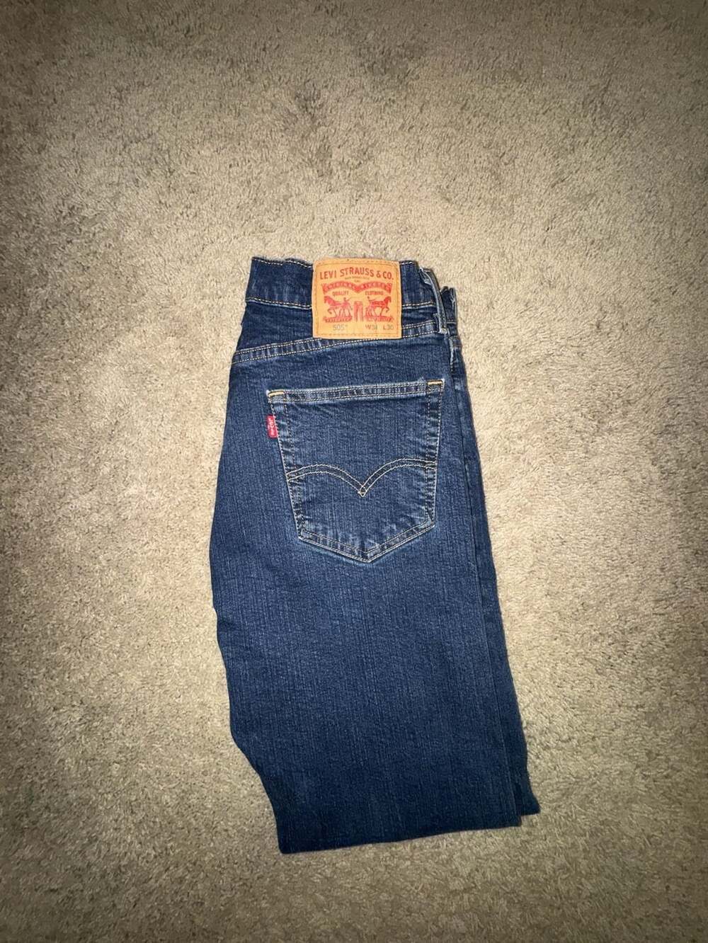 Levi's 505 Regular Fit Jeans Dark Wash W34 L30